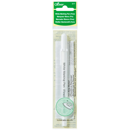 Clover White Marking Pen  Fine