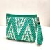 Geometric Pouch with Wristlet