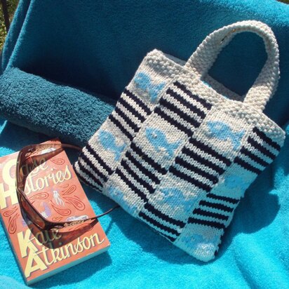 Fish and Stripes Beach Bag