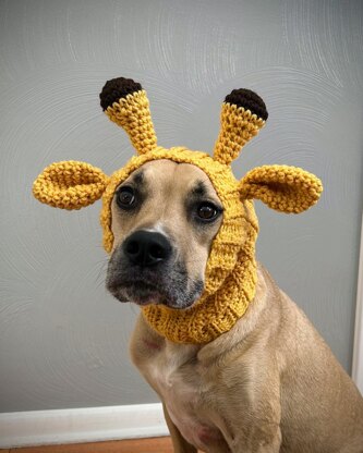 Crochet Giraffe Dog Snood