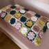 Checkerboard Flower Pillow