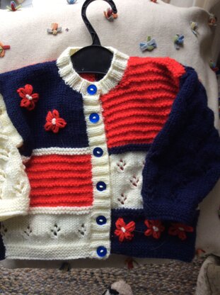 Girls embroidered cardigan