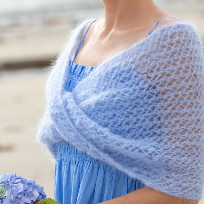 Knitting Pattern Lace Infinity Bride Shawl