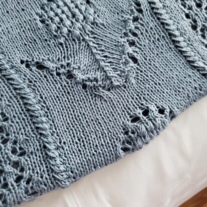 Hydrangea Baby Afghan - knitting pattern