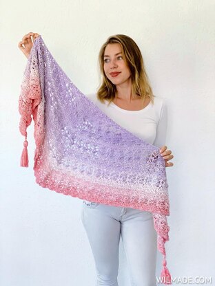 Flower Puff Shawl