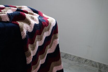 Ripple crochet blanket pattern