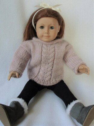 Doll cable sweater