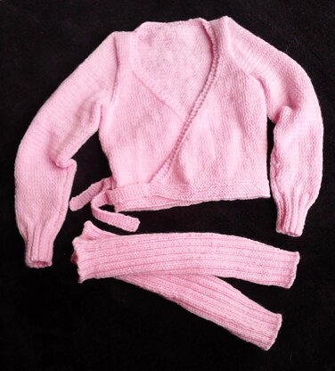 Ballerina Cardy and legwarmers