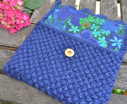 Blueberry Clutch Bag