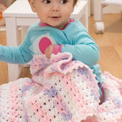 Sweet Dreams Baby Blanket in Red Heart Baby Econo Solids and Prints & Multis - LW2535 - Downloadable PDF