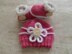 Baby Girl UGG  Booties And Hat Set