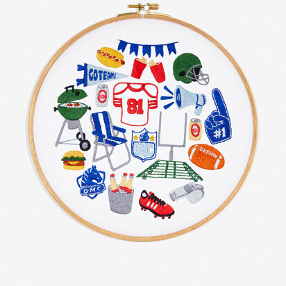 DMC American Footbal Game Embroidery Pattern - PAT2053 - Downloadable PDF