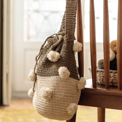 PomPom Bag Aruba in Hoooked Somen - Downloadable PDF