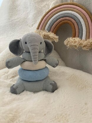 Baby Elephant Stacking Toy