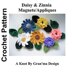 Daisy & Zinnia Magnet/Applique