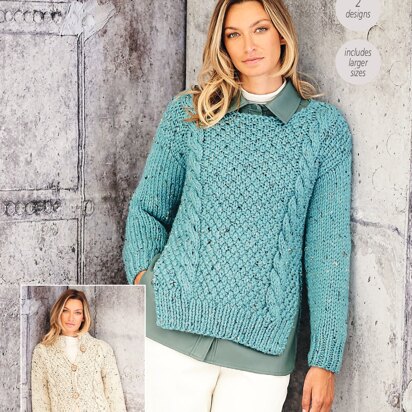 Women Jumpers in Stylecraft Special XL Tweed - 9806 - Downloadable PDF