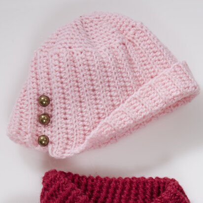Babies Crochet Hat in Bergere de France Barisienne - 60437-17 - Downloadable PDF