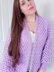 Crochet Lilac Hexagon Cardigan Pattern