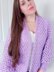 Crochet Lilac Hexagon Cardigan Pattern