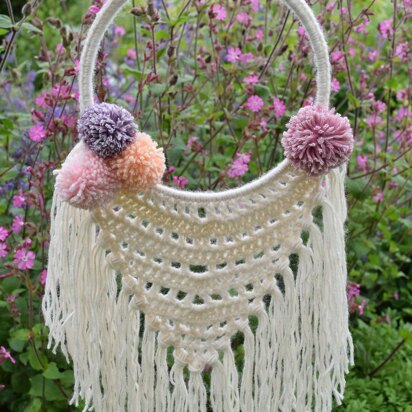 Summer Pom Pom Wall Hanging