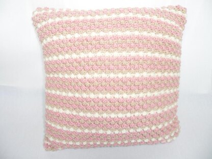 Bobble Stripe Aran Cushion Cover