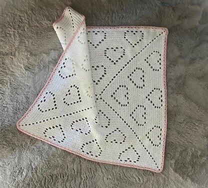 Bambino Hearts Baby Blanket