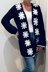 SNOWFLAKE CARDIGAN English USA & Dutch