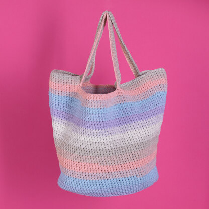 By Your Side Basket Bag - Free Crochet Pattern for Women in Paintbox Yarns Recycled Crafty Pots by Paintbox Yarns