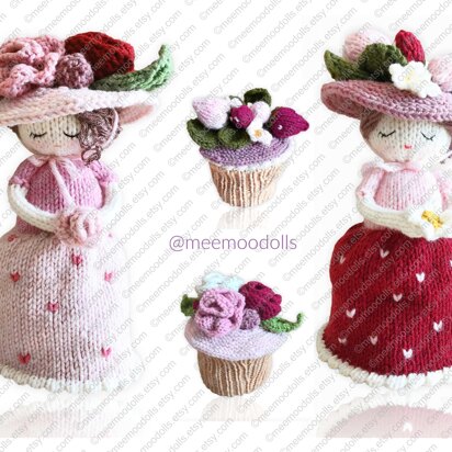 Knit Lady Cupcakes. Amigurumi Knits.