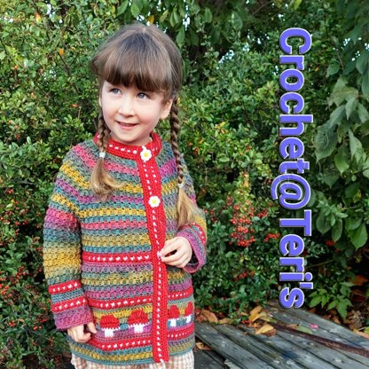 Mushroom Pixie Mosaic Coat (Child)