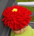 Baby Red Dahlia Beanie Hat