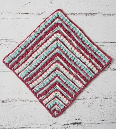 Rosettes and Ridges Washcloth