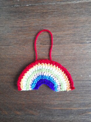 Little Rainbow applique/tree decoration