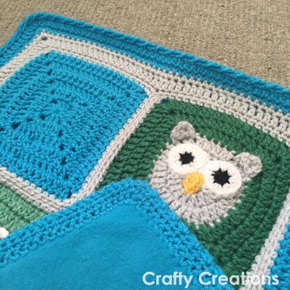 Woodland Animals Baby Blanket Crochet pattern by Crafty Creations