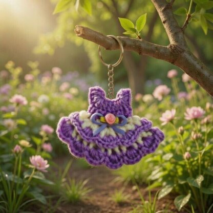 Mini Dress Keychain Crochet Pattern PDF + Video Tutorial (Beginner Friendly)