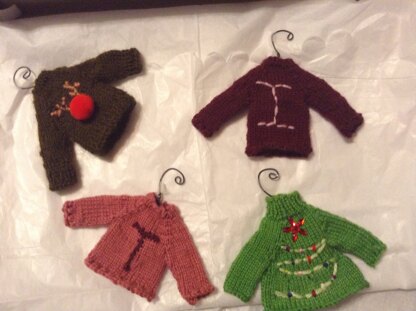 Mini Sweater Ornaments