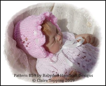 Lacy Dress Set with Flower motif 7-12” doll