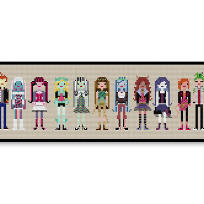 Monster High - PDF Cross Stitch Pattern