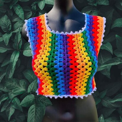 Zig Zag Crochet Top