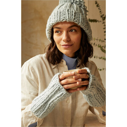 DMC Mindful Making The Rhythm Rib Hat & Mitts Knitting Kit - 22cm