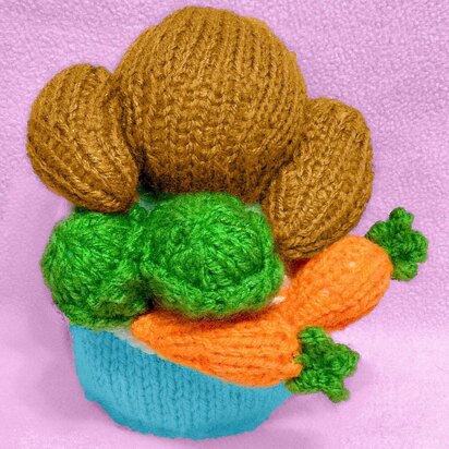 Roast Turkey Christmas Dinner chocolate cover - knitting pattern