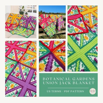 Botanical Gardens Union Jack Blanket - US Terms