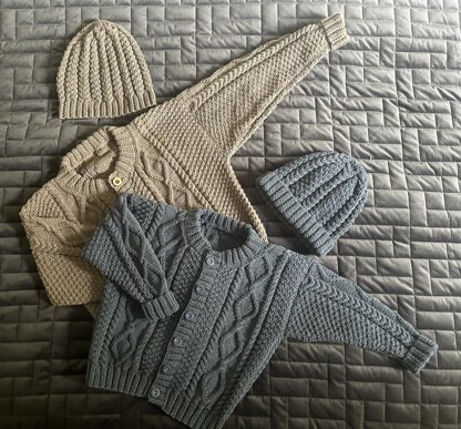 Henry's Cardigan and Hat