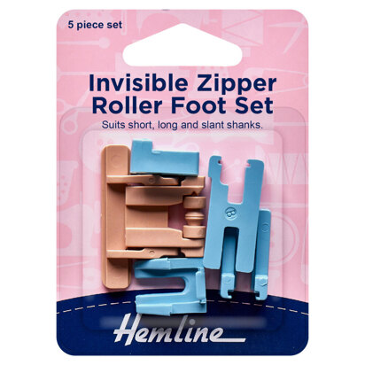 Hemline Zipper Foot: Roller Set: Invisible