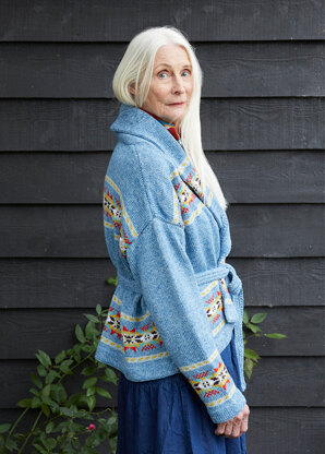 Daisy - Cardigan Knitting Pattern for Women in Debbie Bliss Cotton Denim DK & Debbie Bliss Rialto DK - Downloadable PDF