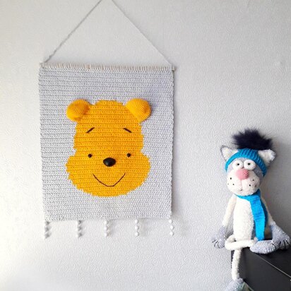 Wall hanging decor bear