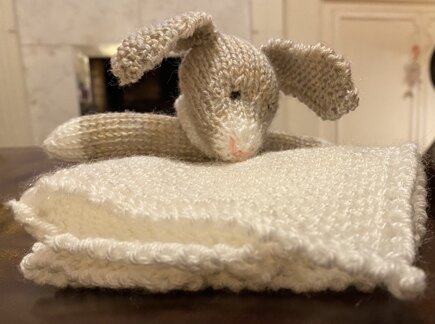 Bunny Mini Cuddly Blankie #2