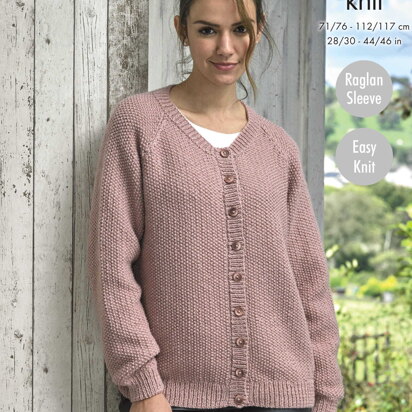 Cardigans in King Cole Merino Blend DK - 5078 - Downloadable PDF