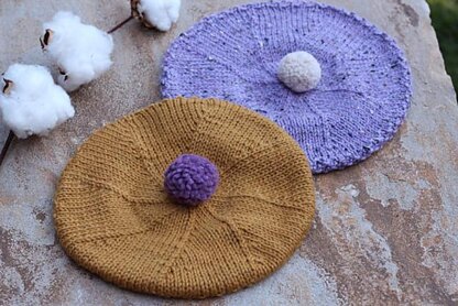 French Beret with PomPom