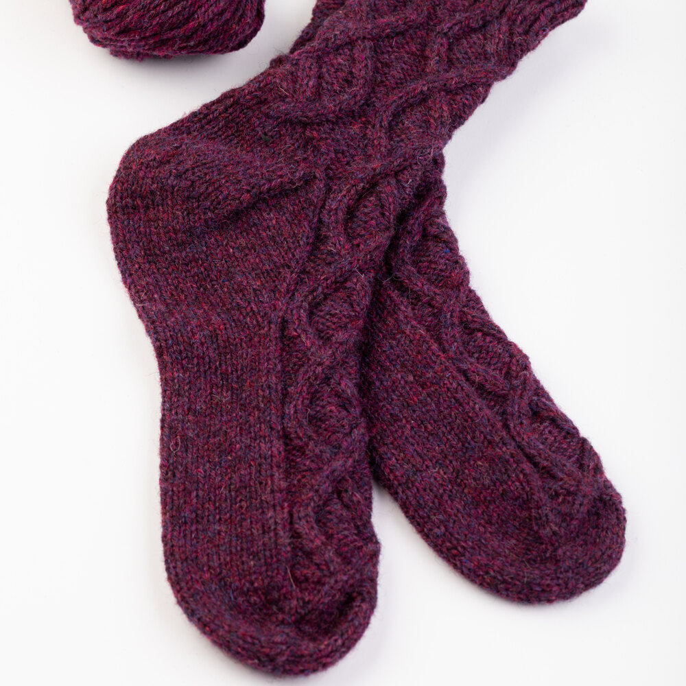 Aran socks outlet knitting pattern